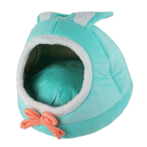 Beavorty Katzenbett mit Ohren Warmes Haustierbett für Hunde und Katzen Bequemer Plüsch Haustierdekor Katzenunterstand Beavorty Katzenbett mit Ohren Warmes Haustierbett für Hunde und Katzen Bequemer Plüsch Haustierdekor Katzenunterstand von Beavorty