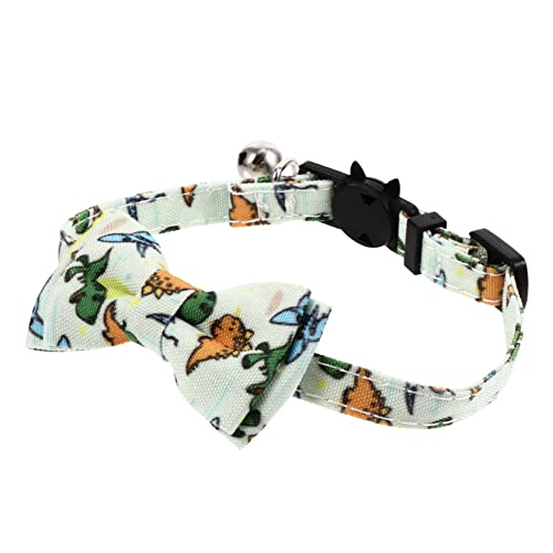 Beavorty Katzenhalsbänder Mit Fliege Haustierhalsband Buntes Halsband Mit Fliege Modisches Katzenhalsband von Beavorty
