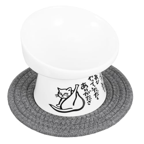 Beavorty Katzennapf Aus Keramik Katzennäpfe Weiß Haustier Hündchen von Beavorty