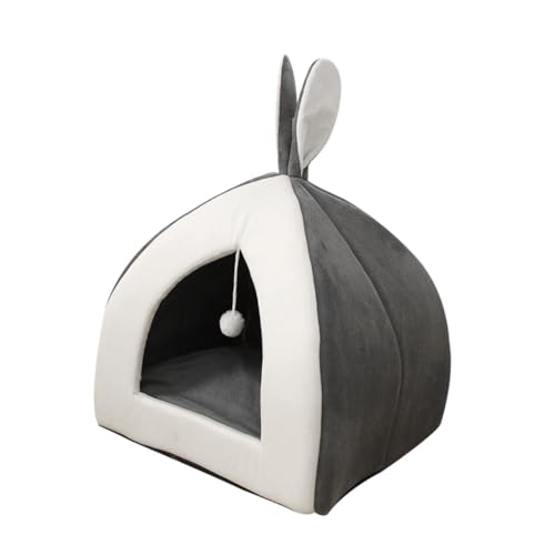 Beavorty Luxuriöses Katzennest mit Ohren Katzenschlafnest Warm Bequem für Haustiere Beavorty Luxuriöses Katzennest mit Ohren Katzenschlafnest Warm Bequem für Haustiere von Beavorty