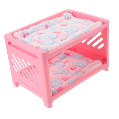 Beavorty Multifunktions-kleintierbett Etagenbett Für Meerschweinchen Hamsternest Doppellagiges Design Zufällige Farbe Beavorty Multifunktions-kleintierbett Etagenbett Für Meerschweinchen Hamsternest Doppellagiges Design Zufällige Farbe von Beavorty