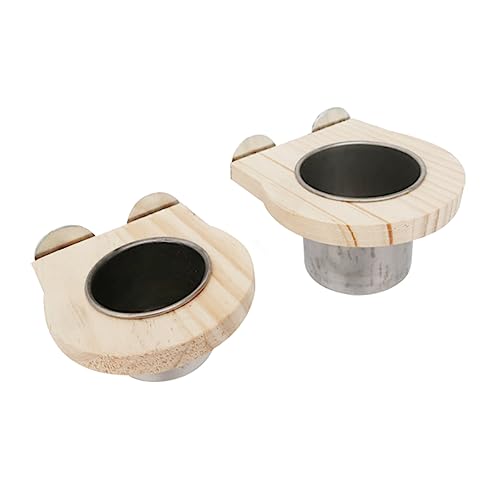Beavorty Papagei Fütterung Tasse Set 2 Größen Vogel Wasser Feeder Gericht Für Käfig Edelstahl Vogelkäfig Schüssel Einfach Installieren Freunde von Beavorty