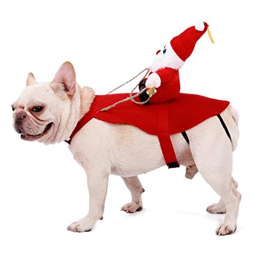 Beavorty Weihnachtskostüm Für Hunde Weihnachtsmann-reitstil Haustier-Party-Outfit Haustierkleidung Langlebig Einfaches An- Und Ausziehen Beavorty Weihnachtskostüm Für Hunde Weihnachtsmann-reitstil Haustier-Party-Outfit Haustierkleidung Langlebig Einfaches An- Und Ausziehen von Beavorty
