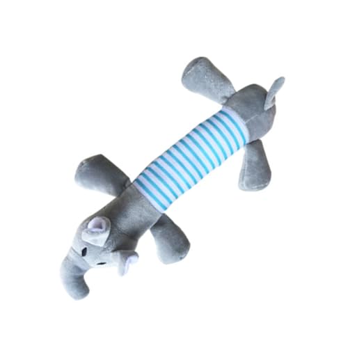 Beavorty Plüsch-hundefutter-Spielzeug mit Quietschern Elefanten-Streifenmuster Umweltfreundliches Pp-welpen-zahnspielzeug Beavorty Plüsch-hundefutter-Spielzeug mit Quietschern Elefanten-Streifenmuster Umweltfreundliches Pp-welpen-zahnspielzeug von Beavorty