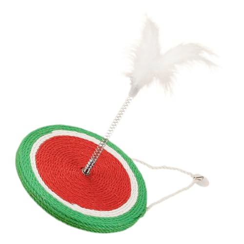 Beavorty Sisal Ball Katzen Spielzeug Katzenschleifbrett Sisal-katzenmatten Kratzbaum Interaktives Katzenkratzpad Runder Katzenkratzer Kratzteppich Für Katzen Haushalt MDF Zubehör von Beavorty