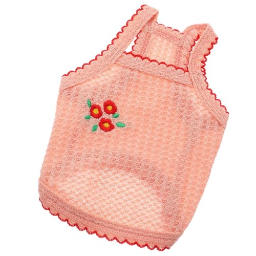 Beavorty Sommer-Hundekleider Für Kleine Hunde Haustierweste Mit Blumenstickerei Atmungsaktives Welpenkleid Süße Leichte Hundekleidung Für Kleine Und Mittelgroße Rassen Süße von Beavorty