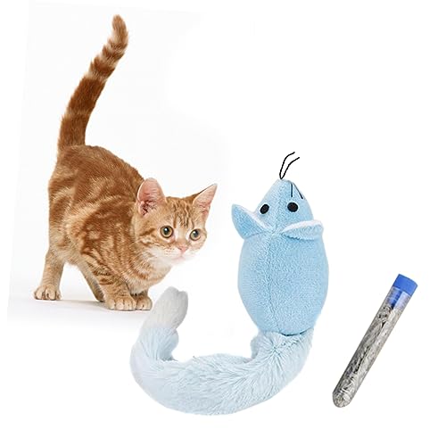 Beavorty Pet Katzen Spielzeug Mit Katzenminze Interaktive Plüschmaus Mit Langem Für Neugierige Katzen Bekämpfung Von Langeweile Blaue Variante Beavorty Pet Katzen Spielzeug Mit Katzenminze Interaktive Plüschmaus Mit Langem Für Neugierige Katzen Bekämpfung Von Langeweile Blaue Variante von Beavorty