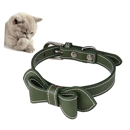 Beavorty Lieferungen welpenhalsband Kitten Halsband hundehalsbänder Halsring für Haustiere hundehalstuch PU-Kragen einstellbar Cool Haustier Hundehalsband Haustierzubehör Krawatte von Beavorty