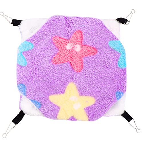 Beavorty Hängebett Haustier-Doppelschicht-plüschbett Für Kleintiere Heimtierbedarf Bett 20x20 Sternmuster Beavorty Hängebett Haustier-Doppelschicht-plüschbett Für Kleintiere Heimtierbedarf Bett 20x20 Sternmuster von Beavorty