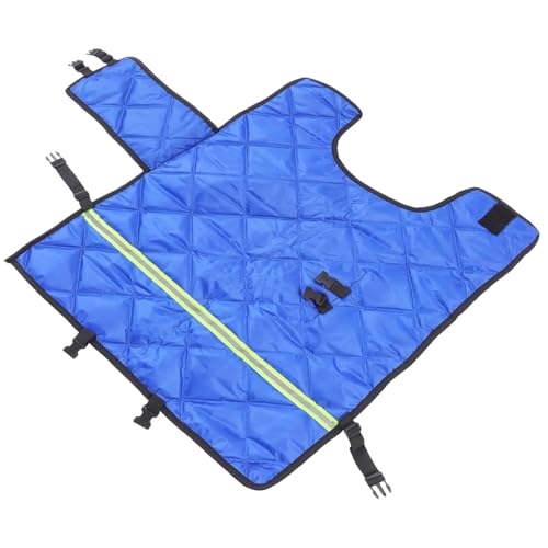 Beavorty Wadendecke, warme Kleidung, Wadenschonermantel, Schafdecke, wärmende Jacke, Weste, hält Kuh und Ziege warm, dick, winddicht, Bauchschutz, zufälliges Blau von Beavorty