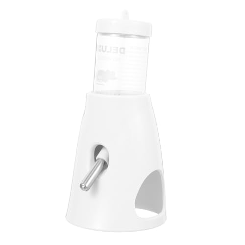 Beavorty Weißer Wasserspender Für Kleintiere Automatische Hamster-trinkflasche Auslaufsichere Lager Vertikaler Futterspender Für Meerschweinchen von Beavorty