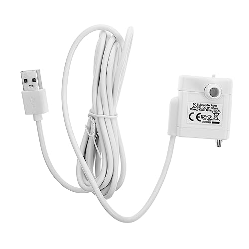 Beavorty USB-betriebene Automatische Wasserspenderpumpe Für Haustiere Ersatz Für Katzen Und Hunde 5 V 1 A Tauchwasserpumpe -licht Leise Sicher Für Trinkbrunnen von Beavorty