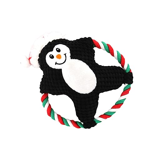 Beavorty Zahnreinigungsspielzeug für Hunde Weihnachtsspielzeug für Haustiere Plüschtier Spielzeuge weihnachtshaustier molaren beißen Spielzeug weihnachtliches Zähneknirschen Soundspielzeug von Beavorty