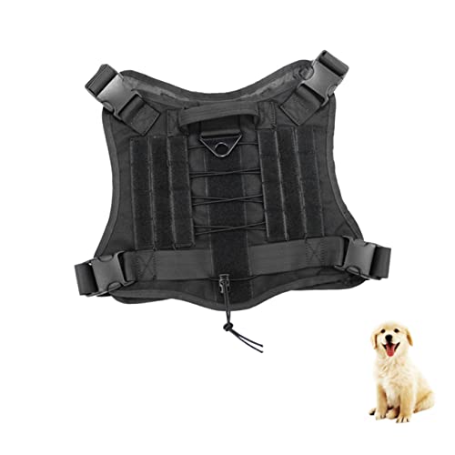 Beavorty Hundeweste Mit Kesseltasche Pendlertasche 1000d Nylon Wasserabweisend Größe L Schwarz von Beavorty