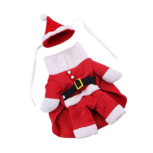 Beavorty Weihnachtsmann-kostüm für Hunde Stehend Mantel Haustier-Party Langlebig Stilvolles Cosplay für Welpen Beavorty Weihnachtsmann-kostüm für Hunde Stehend Mantel Haustier-Party Langlebig Stilvolles Cosplay für Welpen von Beavorty