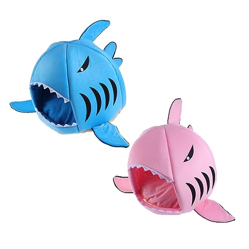 Beavorty Hunde-/katzenbett Haifisch-Design Lustiges Kreatives Haustiernest Warme Hundehütte für Kätzchen Welpen Leicht Einfach Zu Reinigen Beavorty Hunde-/katzenbett Haifisch-Design Lustiges Kreatives Haustiernest Warme Hundehütte für Kätzchen Welpen Leicht Einfach Zu Reinigen von Beavorty