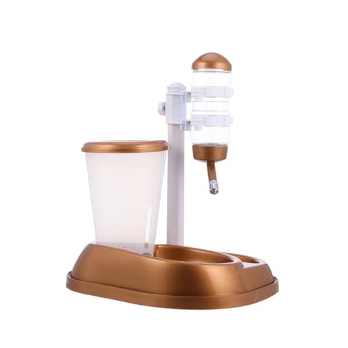 Beavorty Futter- und Wasserspender für Haustiere Hundenapfständer Automatischer Wasserspender für Haustiere Auslaufsicher Stabiles Gold-Finish Beavorty Futter- und Wasserspender für Haustiere Hundenapfständer Automatischer Wasserspender für Haustiere Auslaufsicher Stabiles Gold-Finish von Beavorty