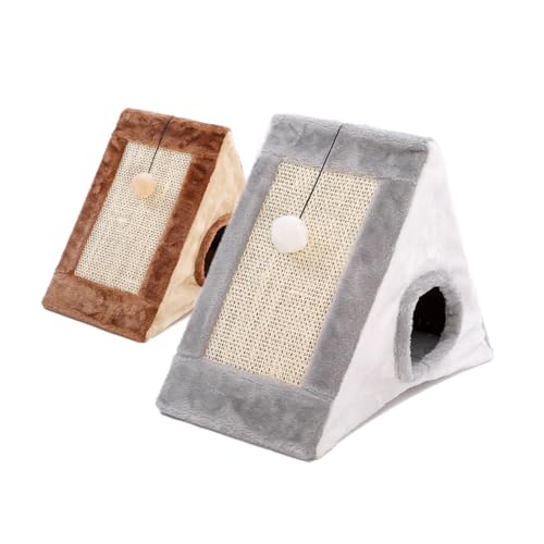 Beavorty Gepolstertes Dreieckiges Katzenbett Kratzbaum Sisalbrett Katzenhöhle Kätzchenmöbel Abgewinkelte Rampen Beavorty Gepolstertes Dreieckiges Katzenbett Kratzbaum Sisalbrett Katzenhöhle Kätzchenmöbel Abgewinkelte Rampen von Beavorty