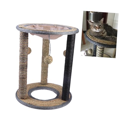 Beavorty Klettersäule Katzenkratzbaum Brett Sisal Katzenbaum Ständer Ruhematte Für Katzen Größe S von Beavorty