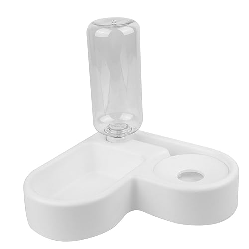 Beavorty Praktischer Automatischer Wasserspender Für Haustiere 500 Ml Flasche Abnehmbare Düse Doppelnäpfe – Für Katzen Und Hunde Kunststoff Weiß Beavorty Praktischer Automatischer Wasserspender Für Haustiere 500 Ml Flasche Abnehmbare Düse Doppelnäpfe – Für Katzen Und Hunde Kunststoff Weiß von Beavorty