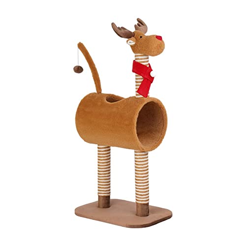 BebeXi katzenbaum Holz Riesiger Kratzbaum XXL mit Kratzbrett, Kratzbaum-Kletter-Aktivitätszentrum mit Zwinger und Katzenhöhe BebeXi katzenbaum Holz Riesiger Kratzbaum XXL mit Kratzbrett, Kratzbaum-Kletter-Aktivitätszentrum mit Zwinger und Katzenhöhe von BebeXi