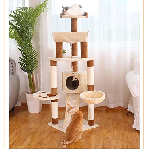BebeXi katzenbaum klein Großer Kratzbaum, XXL-Größe, 150 cm, stabil, mit 3 großen Aussichtsplattformen BebeXi katzenbaum klein Großer Kratzbaum, XXL-Größe, 150 cm, stabil, mit 3 großen Aussichtsplattformen von BebeXi