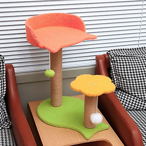 BebeXi katzenbaum klein Kratzbaum, Stamm zum Krallenschleifen, große, luxuriöse Zwinger, für Katzen(Color:2,Size:) von BebeXi