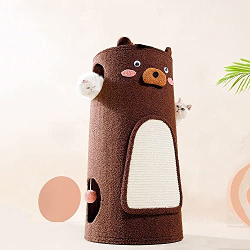 BebeXi katzenbaum klein Kratzbaum für Wohnungskatzen, Katzenwohnung mit Kratzbrett, Kratzbaum für kleine Katzen mit Baumloch BebeXi katzenbaum klein Kratzbaum für Wohnungskatzen, Katzenwohnung mit Kratzbrett, Kratzbaum für kleine Katzen mit Baumloch von BebeXi