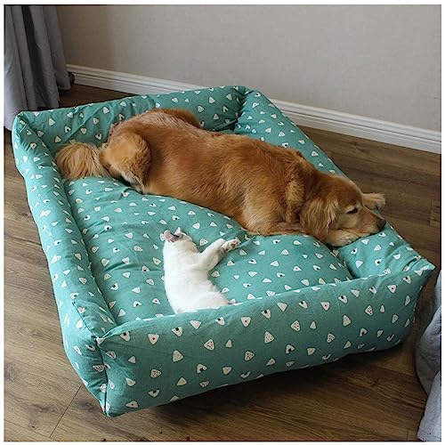 HYQHYX hundebett rund Menschliches Hundebett, 130 cm x 100 cm x 50 cm für Sie und Ihr Haustier, waschbares Kunstfell zum Einschlafen, orthopädisches Hundebett(Color:2,Size:) von BebeXi