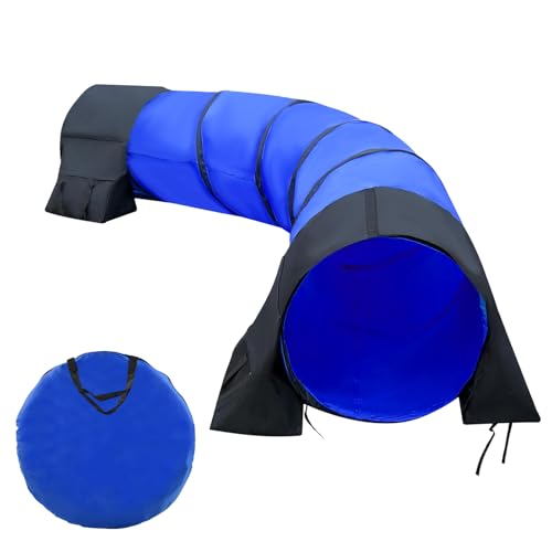 Bebegigi Agility-Tunnel für Hunde, 3 m, mit Sandsäcken, 61 cm, offen, für drinnen und draußen, Agility-Trainingsgerät für große, mittelgroße und kleine Hunde Bebegigi Agility-Tunnel für Hunde, 3 m, mit Sandsäcken, 61 cm, offen, für drinnen und draußen, Agility-Trainingsgerät für große, mittelgroße und kleine Hunde von Bebegigi