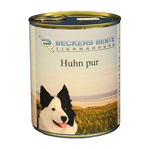 Beckers Beste Tiernahrung - getreidefrei Hundefutter Huhn pur 12x 820 g - Nassfutter für Hunde - Dosenfutter Allergie – Barf verzehrfertig- für große & kleine Hunde Beckers Beste Tiernahrung - getreidefrei Hundefutter Huhn pur 12x 820 g - Nassfutter für Hunde - Dosenfutter Allergie – Barf verzehrfertig- für große & kleine Hunde von Beckers Beste Tiernahrung
