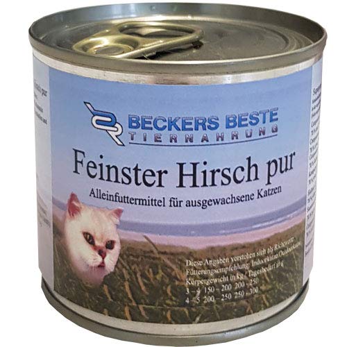 Nassfutter für Katzen (Hirsch, 18x 400g) von Beckers Beste Tiernahrung