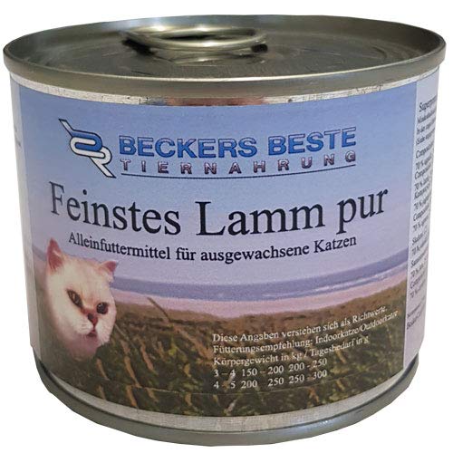 Nassfutter für Katzen (Lamm, 18x 400g) von Beckers Beste Tiernahrung