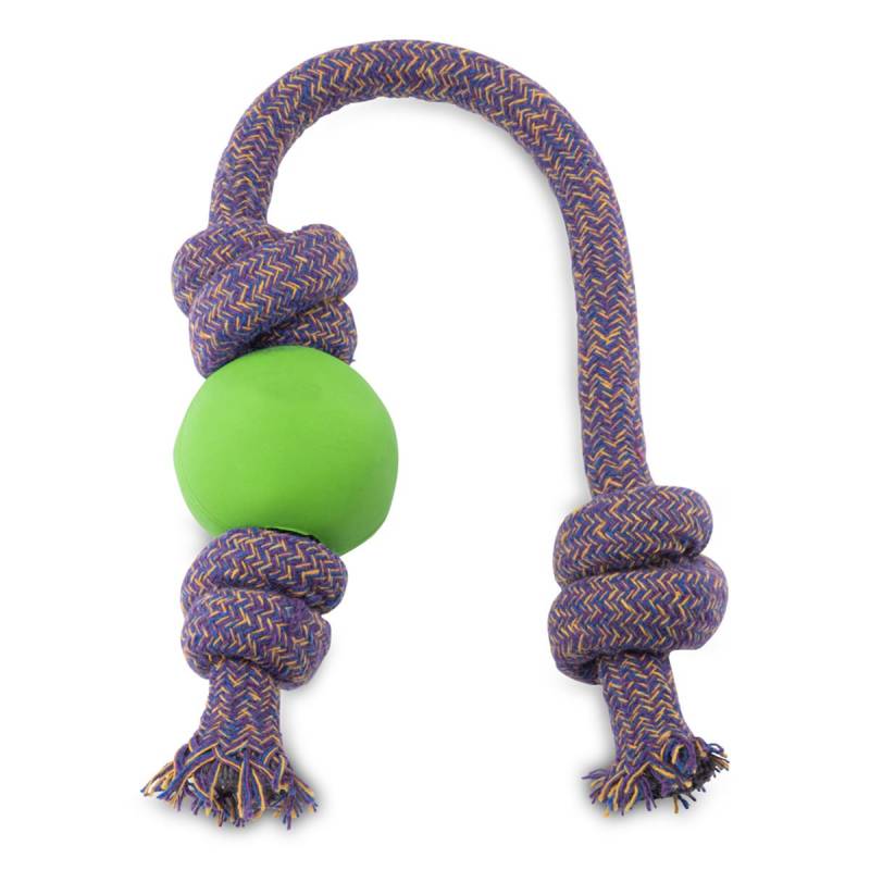 Beco Hundeball Beco Ball mit Seil Grün Klein von Beco