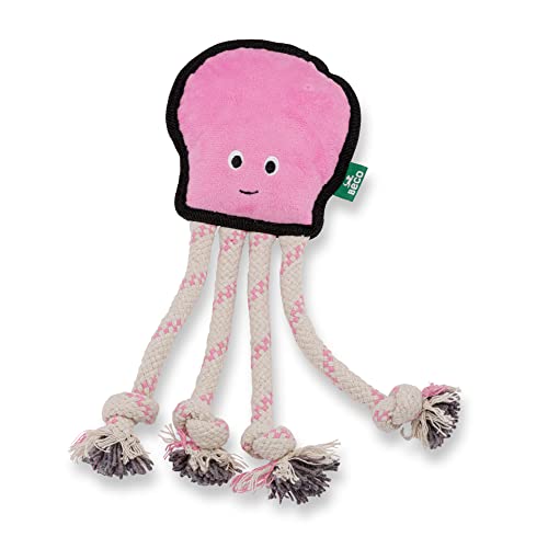 Beco Happy Octopus Hundespielzeug, Kau-, Apportier-, Quietsch- und Ziehspielzeug, Doppelmaterial, doppelt genäht für Haltbarkeit, hergestellt aus 70% recycelten Materialien für alle Hunde Beco Happy Octopus Hundespielzeug, Kau-, Apportier-, Quietsch- und Ziehspielzeug, Doppelmaterial, doppelt genäht für Haltbarkeit, hergestellt aus 70% recycelten Materialien für alle Hunde von Beco