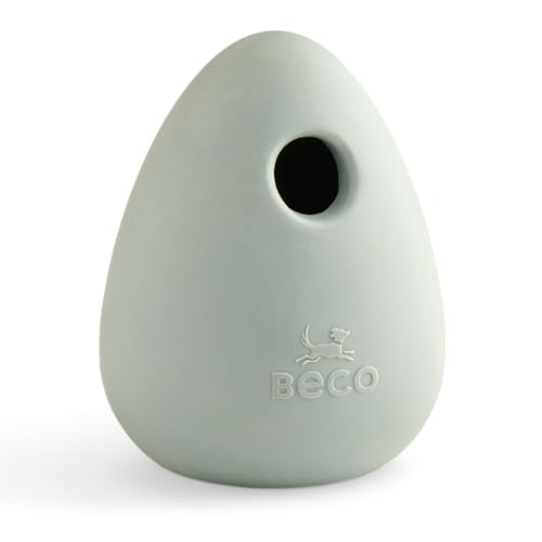 Beco Hundespielzeug – Naturkautschuk Langeweile Anreicherung Spielzeug Leckerli Ball – Grün von Beco