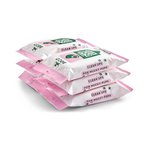 Beco Hundetücher – plastikfrei, 20 Tücher x 6 Reisepackungen, Kokosnuss-Duft, für Pfoten, Körper & Po, pflanzliche Pflegetücher Beco Hundetücher – plastikfrei, 20 Tücher x 6 Reisepackungen, Kokosnuss-Duft, für Pfoten, Körper & Po, pflanzliche Pflegetücher von Beco