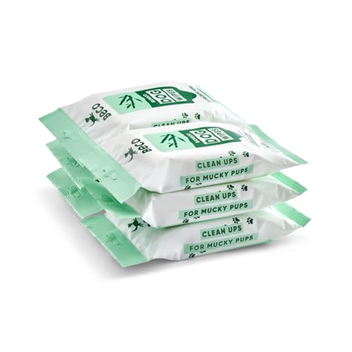 Beco Hundetücher – plastikfrei, 20 Tücher x 6 Reisepackungen, geruchlos, für Pfoten, Körper und Hintern, pflanzliche Pflegetücher Beco Hundetücher – plastikfrei, 20 Tücher x 6 Reisepackungen, geruchlos, für Pfoten, Körper und Hintern, pflanzliche Pflegetücher von Beco