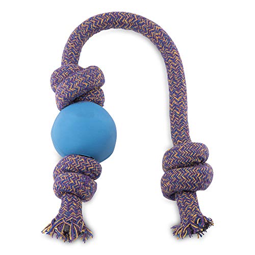 BecoThings Spielball mit Seil, 30 cm, blau von Beco