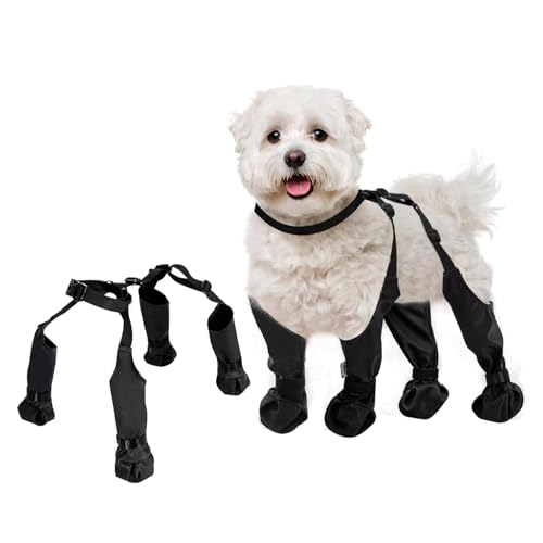 BECROWM Hund Regen Schuhe Wasserdicht Einstellbare Hund Stiefel Haustier Schuhe für Outdoor Walking Weiche Hundeschuhe Haustiere Pfoten Protector Nie Wieder einen Stiefel oder Socke verlieren BECROWM Hund Regen Schuhe Wasserdicht Einstellbare Hund Stiefel Haustier Schuhe für Outdoor Walking Weiche Hundeschuhe Haustiere Pfoten Protector Nie Wieder einen Stiefel oder Socke verlieren von Becrowm