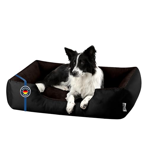 BedDog Hundebett L - Hundekissen - Hundekorb - Hundecouch - Hundesofa - Bezug abziehbar, Waschbar, für Mittel-Kleine Hunde von BedDog