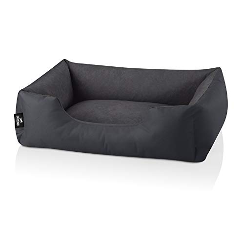 BedDog Hundebett Zara, Hundekissen mit abziehbaren waschbaren Bezug, Hundekorb, Hundesofa, für kleine Hunde, S von BedDog