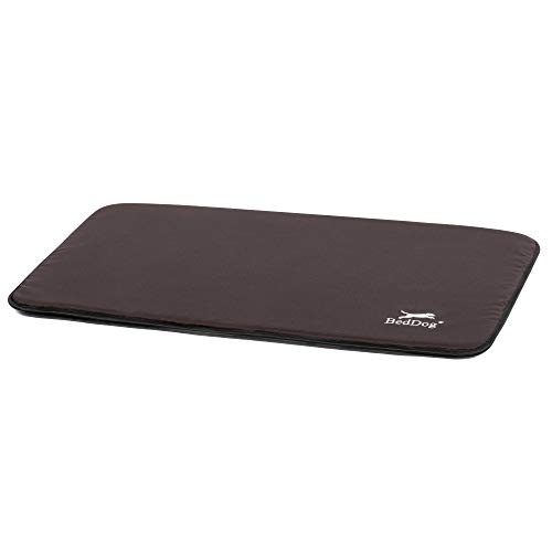 BedDog® Hundematte CORA - Komfortables Hundekissen aus Cordura, langlebige Haustier-Unterlage, großes Hundebett, L (90x60cm), Mocca, braun von BedDog