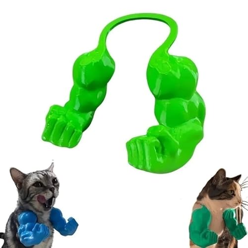 Lustiges Katzenmuskelarm: 3D-gedrucktes Superhelden-Kostüm für Kätzchen, leichte Haustier-Requisiten, für Geburtstagspartys, Halloween-Verkleidungen und lustiges Haustier (grün) von BedEuu