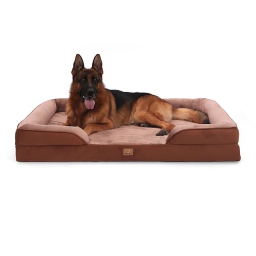 BedGoldi Orthopädisches Hundebett für extra große Hunde, Ergonomisches Hundesofa mit eiförmigem Kistenschaum, Wasserdichtes rutschfestes Hundesofa 134x106 cm, hellgrau BedGoldi Orthopädisches Hundebett für extra große Hunde, Ergonomisches Hundesofa mit eiförmigem Kistenschaum, Wasserdichtes rutschfestes Hundesofa 134x106 cm, hellgrau von BedGoldi