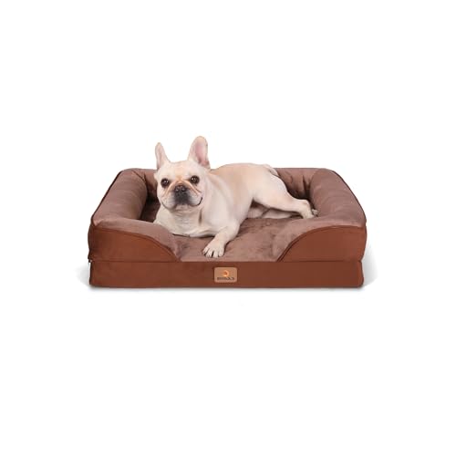 BedGoldi Orthopädisches Hundebett für mittelgroße Hunde, Ergonomisches Hundesofa mit eiförmigem Kistenschaum, Wasserdichtes rutschfestes Hundesofa 71x58 cm, braun BedGoldi Orthopädisches Hundebett für mittelgroße Hunde, Ergonomisches Hundesofa mit eiförmigem Kistenschaum, Wasserdichtes rutschfestes Hundesofa 71x58 cm, braun von BedGoldi