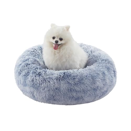 BedStill Beruhigendes Donut-Hundebett für kleine Hunde, waschbar, rund, Welpenbett mit abnehmbarem Bezug, flauschiges Plüsch-Haustierbett für Katzen und Hunde, passend für Haustiere bis zu 11,3 kg BedStill Beruhigendes Donut-Hundebett für kleine Hunde, waschbar, rund, Welpenbett mit abnehmbarem Bezug, flauschiges Plüsch-Haustierbett für Katzen und Hunde, passend für Haustiere bis zu 11,3 kg von BedStill
