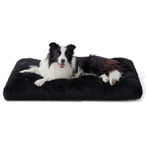 BEDSURE Flauschiges Hundebett für Große Hunde - 89x58x8 cm Waschbar, Rutschfeste Unterseite, Plüsch Hundekissen, Schwarz BEDSURE Flauschiges Hundebett für Große Hunde - 89x58x8 cm Waschbar, Rutschfeste Unterseite, Plüsch Hundekissen, Schwarz von BEDSURE