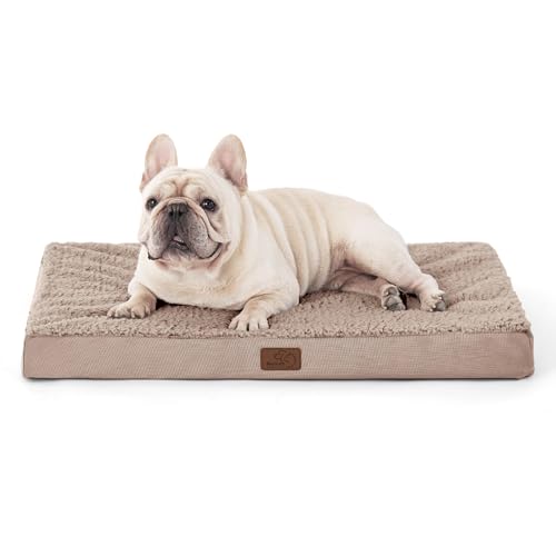 BEDSURE orthopädisches Hundebett kleine Hunde - 76x51x7.6cm Hundekissen flauschig Hundematte waschbar Hundematratze für kleine Hunde, Hellbraun BEDSURE orthopädisches Hundebett kleine Hunde - 76x51x7.6cm Hundekissen flauschig Hundematte waschbar Hundematratze für kleine Hunde, Hellbraun von BEDSURE