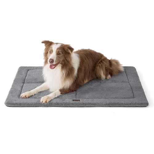 BEDSURE waschbar Hundematte Große Hunde - 104x71 cm Hundekissen waschbar für Grosse Hunde, Sherpa-Plüsch Hundebett groß mit hochdichter Schaumstofffüllung, grau BEDSURE waschbar Hundematte Große Hunde - 104x71 cm Hundekissen waschbar für Grosse Hunde, Sherpa-Plüsch Hundebett groß mit hochdichter Schaumstofffüllung, grau von BEDSURE